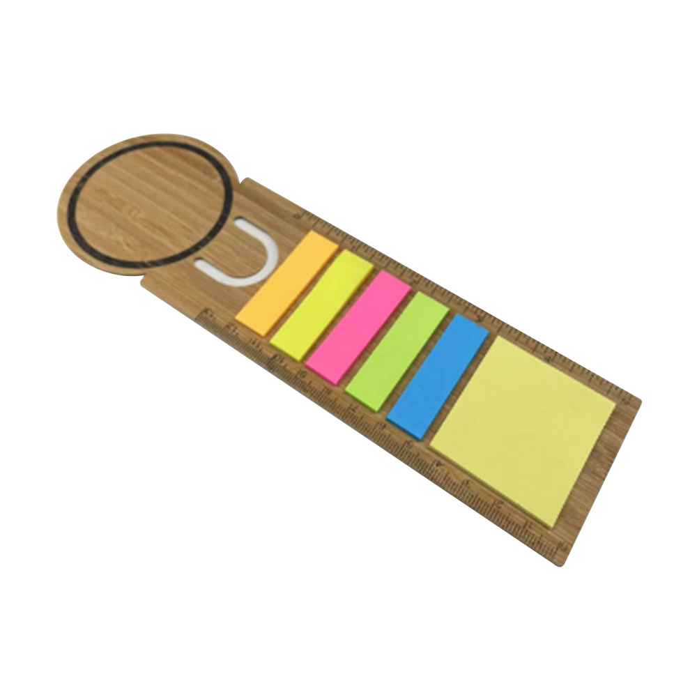 Bamboo Ruler with Sticky Memo PM-5462